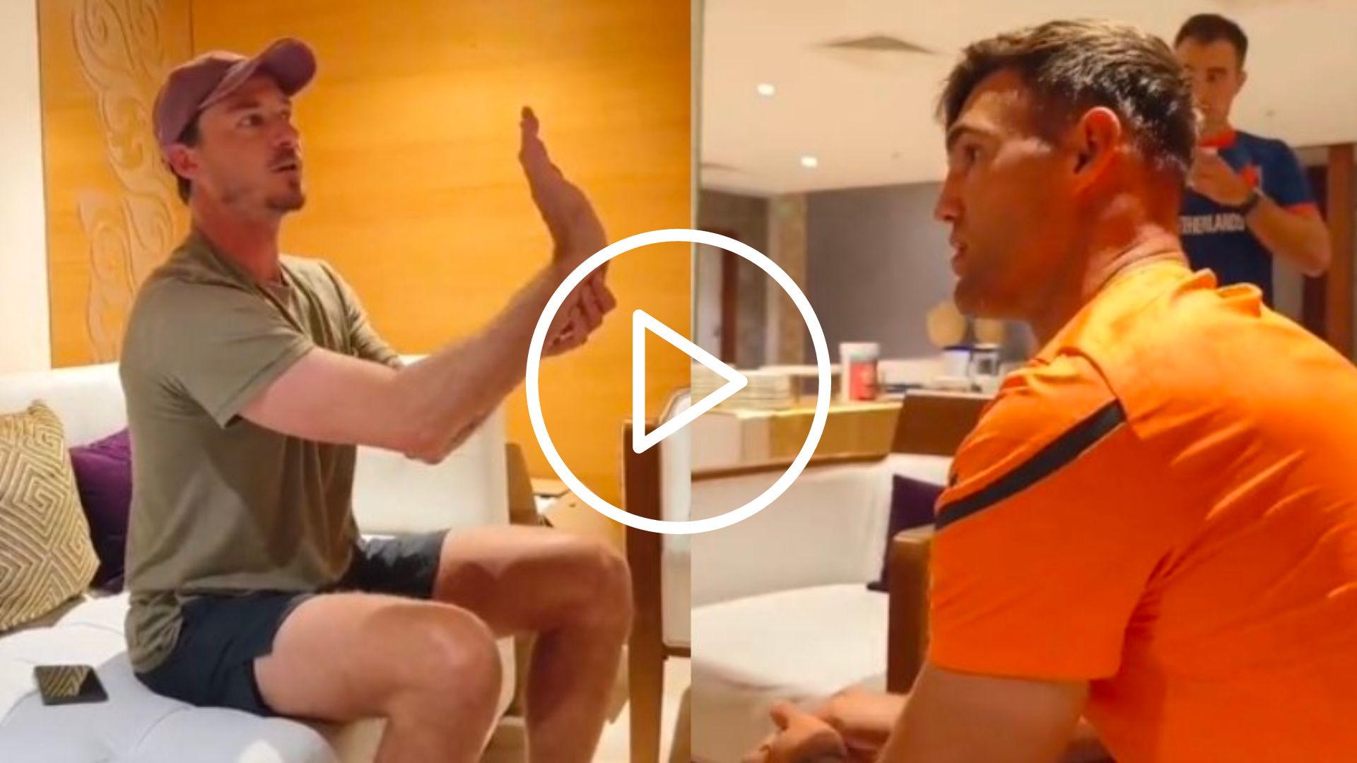 [Watch] Dale Steyn Lends Fast Bowling Tips to Netherlands Bowler Over Coffee